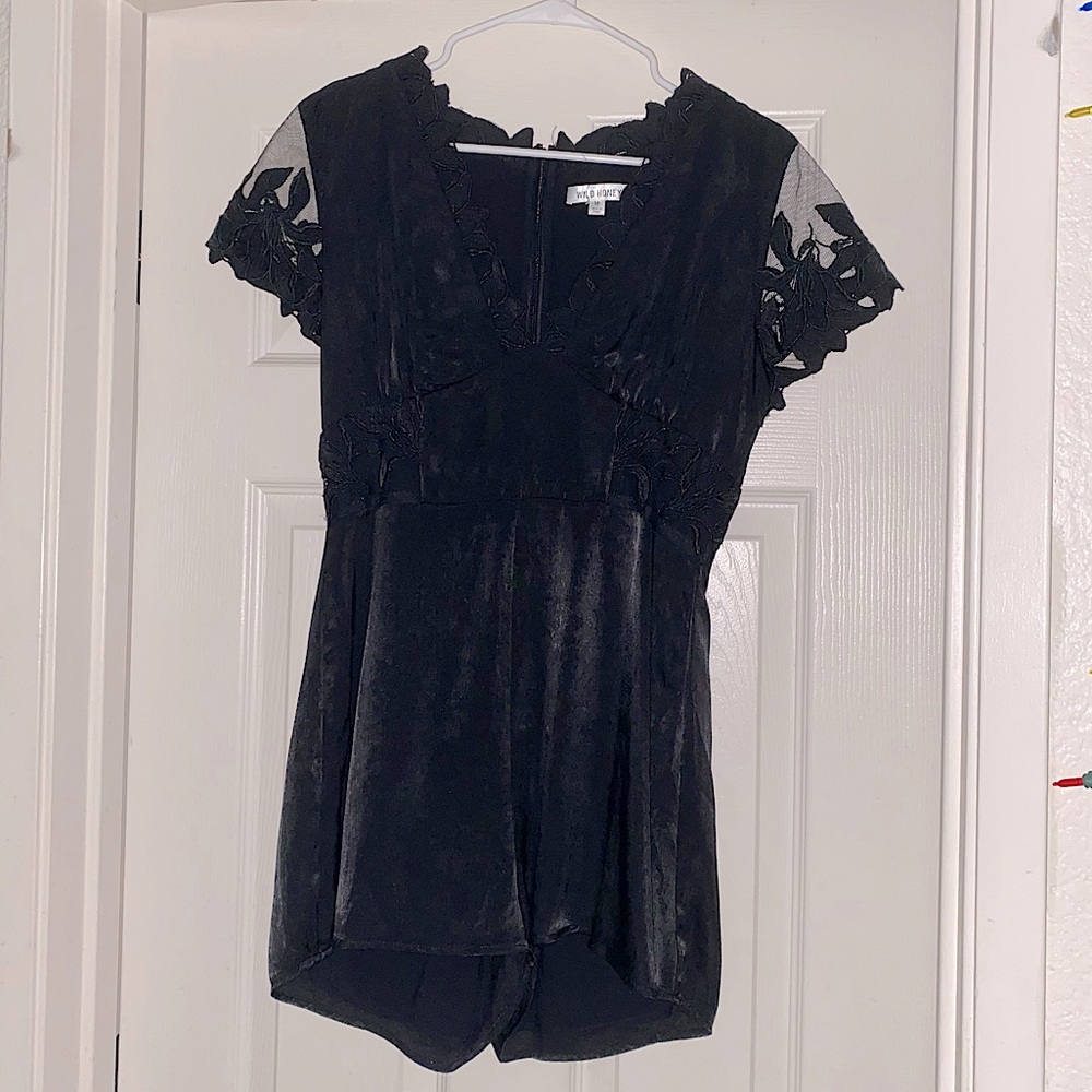 Wild Honey Black Romper - Picture 1 of 5